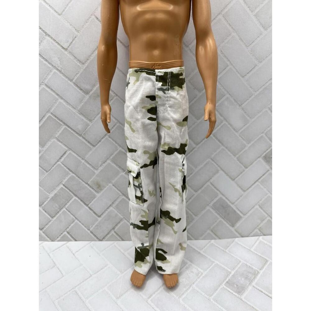 Mattel Ken Size White Camouflage Pants